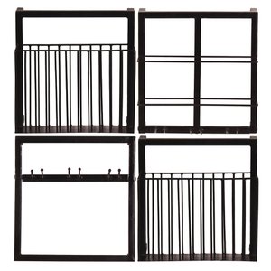 Wandplankenset, 4 stuks