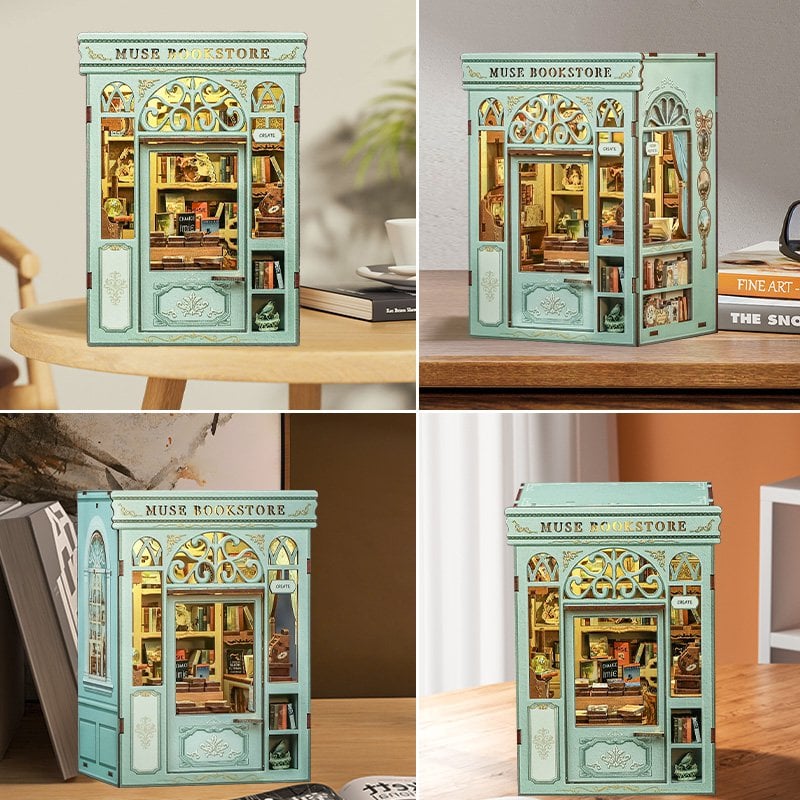 DIY Booknook Muse Boekwinkel Kit voor Tieners 14+ Art Bizniz