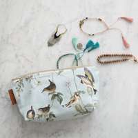 ORGANIC COSMETIC BAG - BIRDS OF THE GARDEN