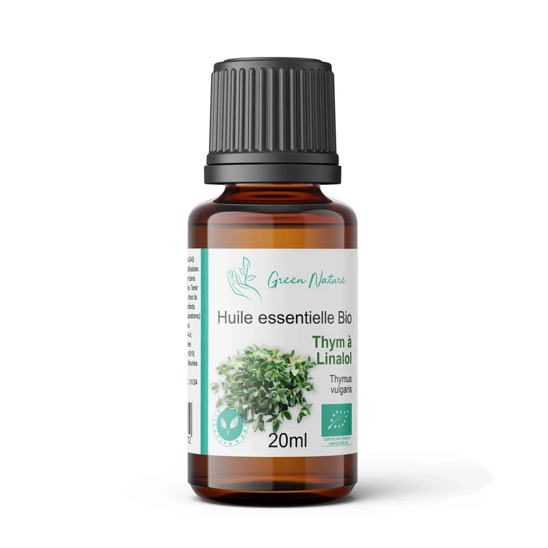 Økologisk timian æterisk olie med linalool