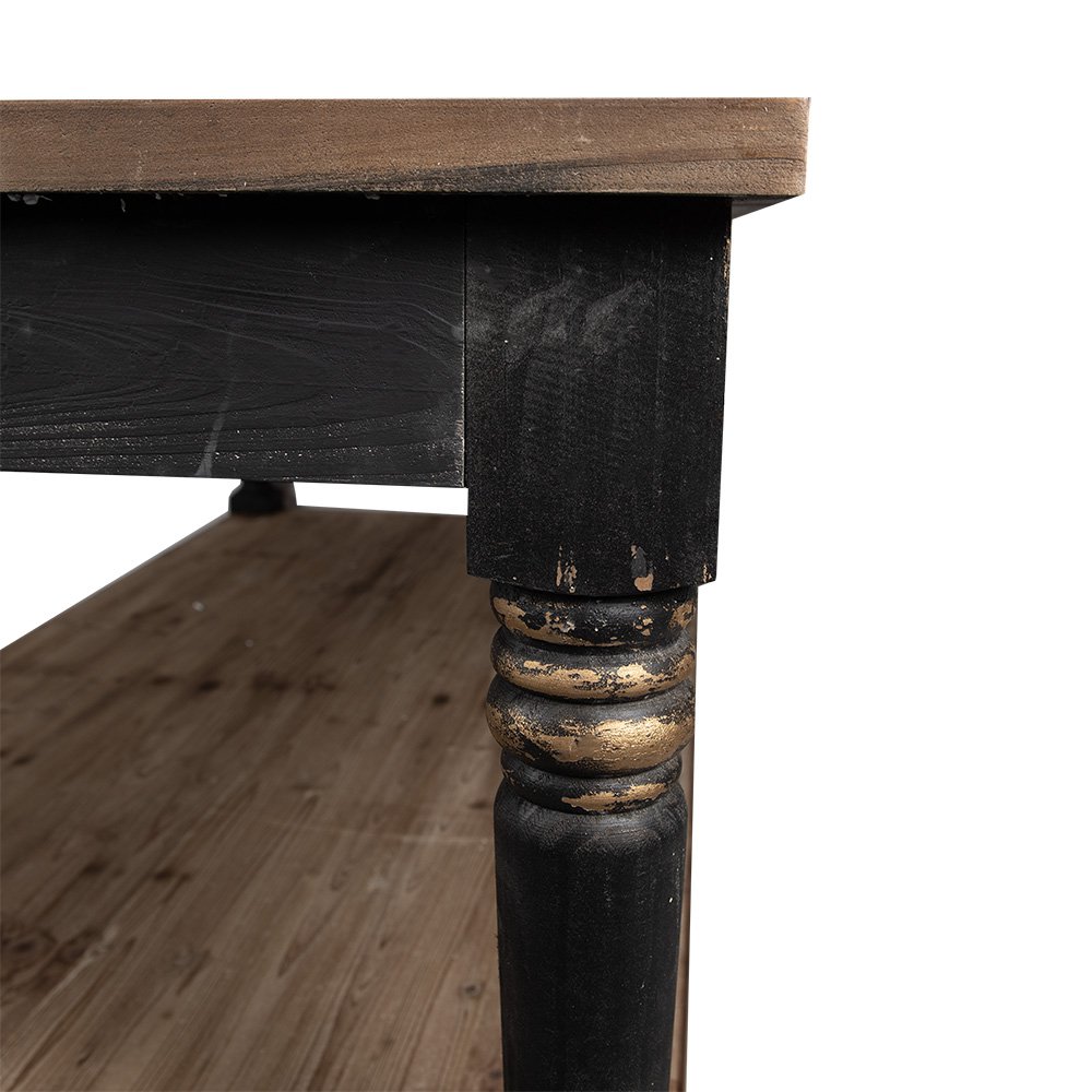 Presentatie Tafel Zwart, Hout 200x100x85 cm
