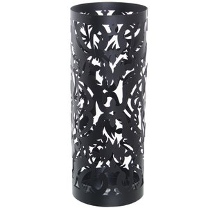 ROUND BLACK METAL UMBRELLA STAND _°19X49CM LL83586