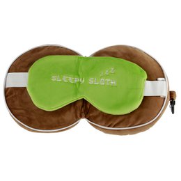 Relaxeazzz Sloth Plush Travel Pillow & Eye Mask