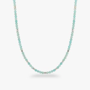 Amazonite Choker Silber