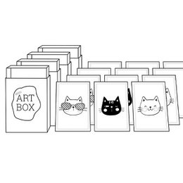 DIY Mini Art – Katzen (4 Stück)
