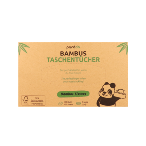 Handkerchiefs | 100 % bamboo | 3-layer | Plastic -free packaging (VPE: 24 pieces)