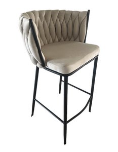 Geweven wave Bar Chair Zand White