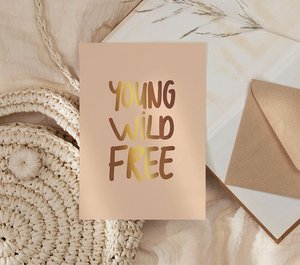 Map | With gold foil Young Wild Free