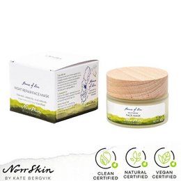 Natural Night Repair Face Mask -  Natural, Vegan & Clean Beauty Certified Scandinavian Skincare
