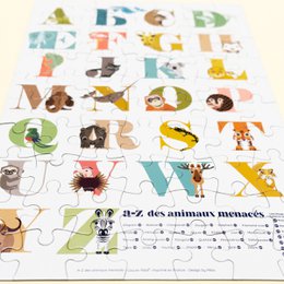 Puzzle da 70 pezzi, 5 anni+, ABECEDARIO | Prodotto in Francia