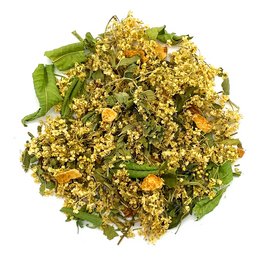 Hollinze Tea 35g - A blend of green tea, lemon verbena, and marigold flowers, creating a vibrant and aromatic tea experience.