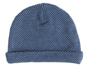 2660 PIN | Children's beanie with honeycomb structure - indigo / natural white