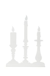 Candlestick with candle x3