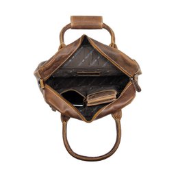 Ladies Bag Buffalo Leather In 3 Colors With A Shoulder Strap And Handles – Medium Size