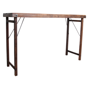 Markt bartafel bruin opklapbaar