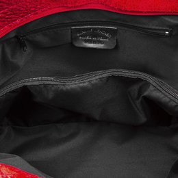 Firenze Artegiani. Vercurago Bolso tote Mujer.Piel auténtica Gamuza Grabado Cocodrilo Ruga