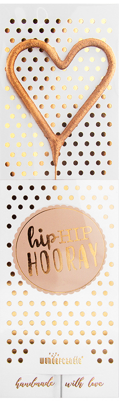Hiphip hooray Roségold 290 Sortiment 144 Wondercandle® classic