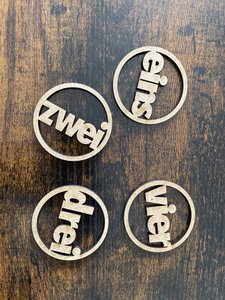 Cijfers voor adventskrans