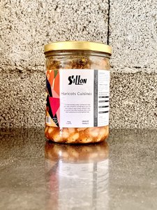 Cooked beans, such as cassoulet