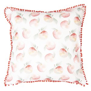 Cushion cover 40x40 cm white red cotton apple decorative cushion cover