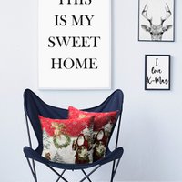 9533 cushion cover natural / red - 46X46