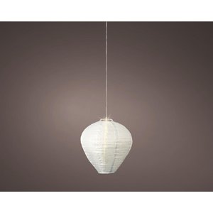 Solarlantern Nylon Ø30xh28cm Weiß