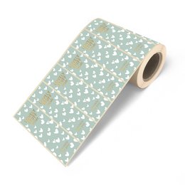 XXL Sluitsticker Lovely Stuff - Cadeaustickers op rol - 500 stuks