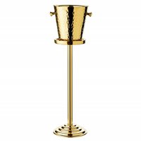 Sektkühler capri met stand in goud h 83 cm