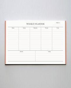 Weekly Planner Classic Weekly Planner