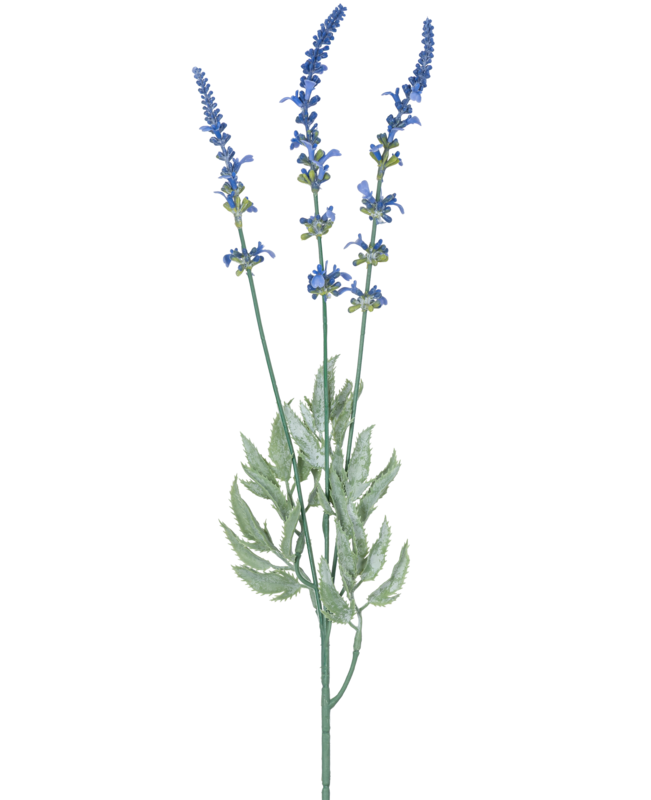 Ramo artificiale Lavanda 66 cm blu