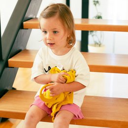 SET DOUDOU + BANDANA + Bijtring - MOD. OSO - BLAUW/GRIJS