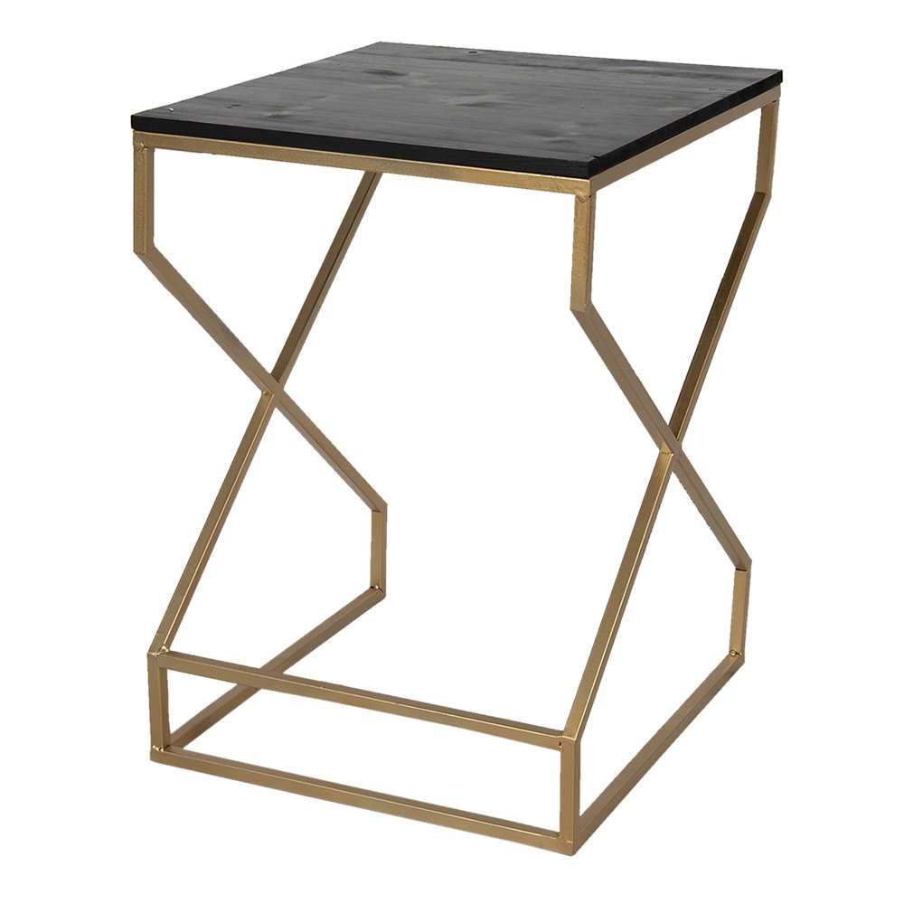 Bijzettafel 40x40x55 cm Goudkleurig IJzer Plantentafel