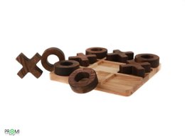 Wooden Tic Tac Toe game, Wood tic-tac-toe board game