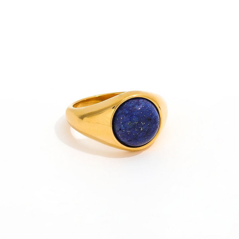 Zana - Ædelsten Signet Ring Malakit