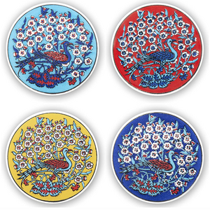 Keramische Onderzetters voor Drankjes Set van 4 - 9cm