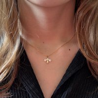Nectar Gold – Bee Necklace with Gold Zircons