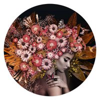 Plexiglasmalerei Bloemenrijkheid 50 Runde