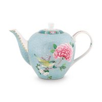 Tea Pot Large Blushing Birds Blue 1.6ltr