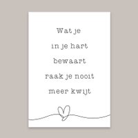 Lebendige Karte „Was du in deinem Herzen behältst“