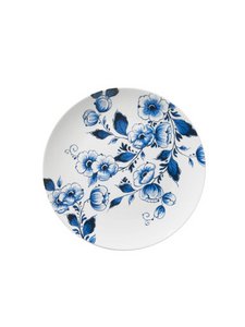 Wandbord Bloemen - Delfts blauw - 26 cm