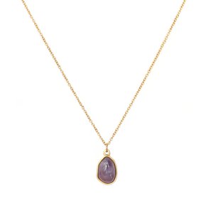 Gouden ketting amethyst
