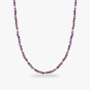 Amethyst Choker Gold