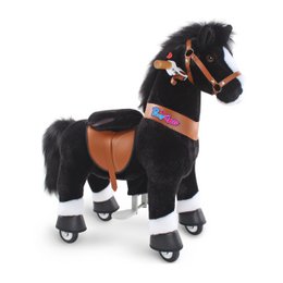 PonyCycle Official Classic ride på legetøj model U hest med bremse og lyd- fødselsdagsgave
