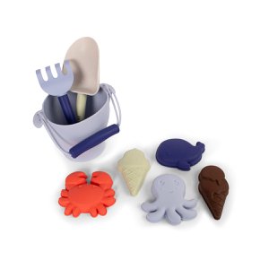 Siliconen strandset - Blauw Mix