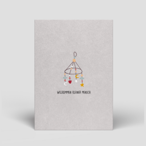 Birth card - fair, ecological and sustainable