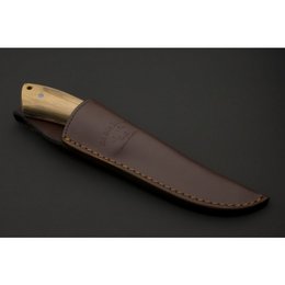 ED MAHONY Beaver Hunter - Bois d'olivier macéré, couteau de chasse, 440C