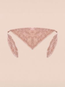 Pink Jester Embroidery Headscarf