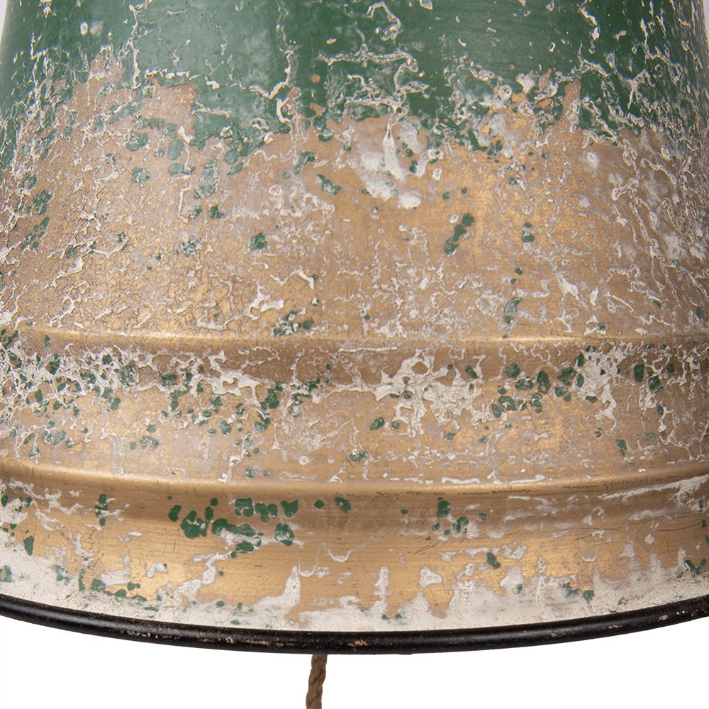 Kerstdecoratie Beeld Bel Ø 42x46 cm Groen Metaal