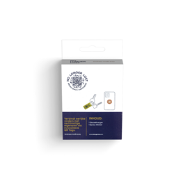 Keychain with coat of arms and yellow accent