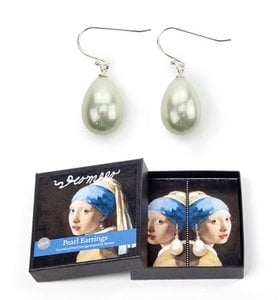 Pearl Earrings, Silver, Vermeer, Girl with the Pearl earring